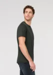 Men Dark Green Evergreen Soft Pima Cotton Crewneck T-Shirt Teecaring 1