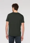 Men Dark Green Evergreen Soft Pima Cotton Crewneck T-Shirt Teecaring 1