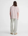 Men Light Grey Relaxed Straight Fit Casual Denim Jeans Teecaring 1