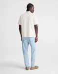 Men Light Wash Relaxed Tapered Fit Denim Jeans Teecaring 1