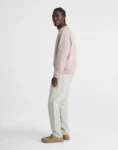 Men Off White Tapered Fit Casual Denim Jeans Teecaring 1