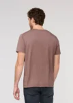 Teecaring Men Washed Mauve Soft Vintage Pima Cotton Pocket T-Shirt 1