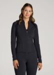 Black Printnewmerch Norvix Zip Jacket Stand Collar Lightweight Training Wear
