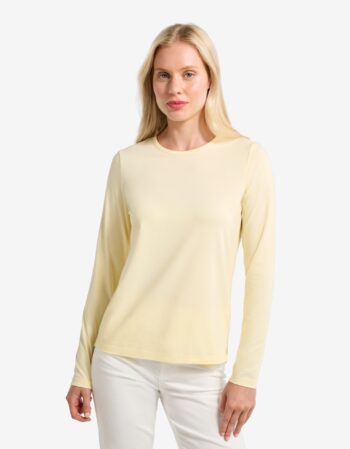 Cream Printnewmerch Elvaris Soft Long Sleeve Lightweight Relaxed Daily Outfit Top